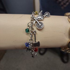 Charm Bracelet - The Walking Dead themed, in silver